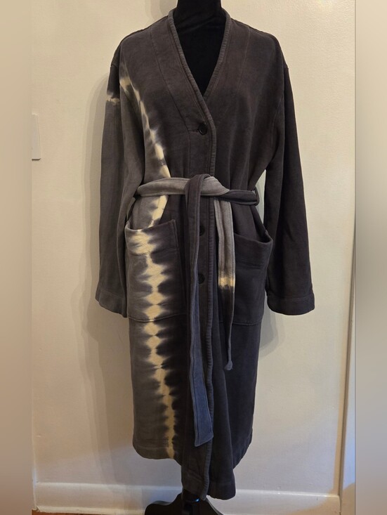 Raquel Allegra Jackets & Blazers - Raquel Allegra Cotton Tye-Dye Heavy Cotton Fleece Coat Handmade In USA Small